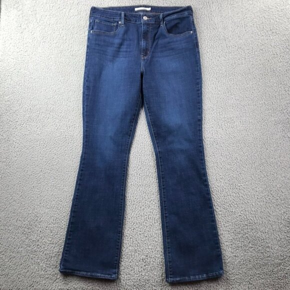 LEVIS 725 Womens Size 32 High Rise Bootcut Medium Wash Stretch Denim Jeans - Picture 1 of 15